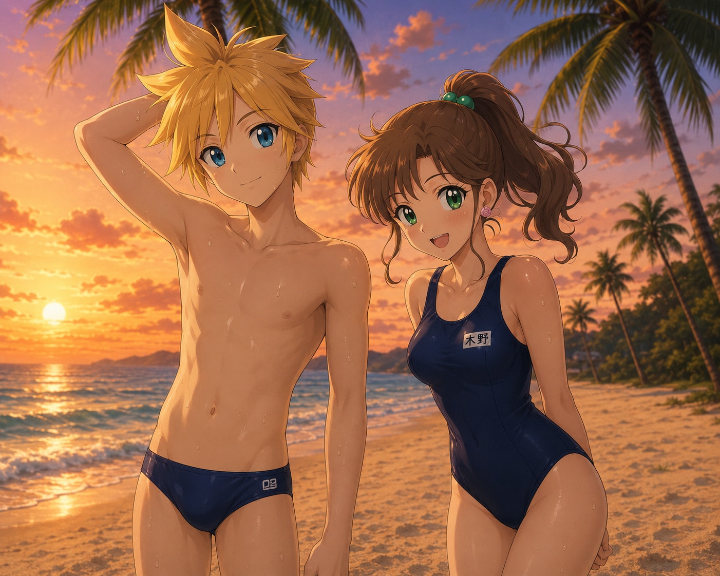 スク水夫婦