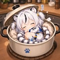 ホワイトタイガー娘ちゃん命名「凛虎(リコ)」ちゃん🐯 3枚目
