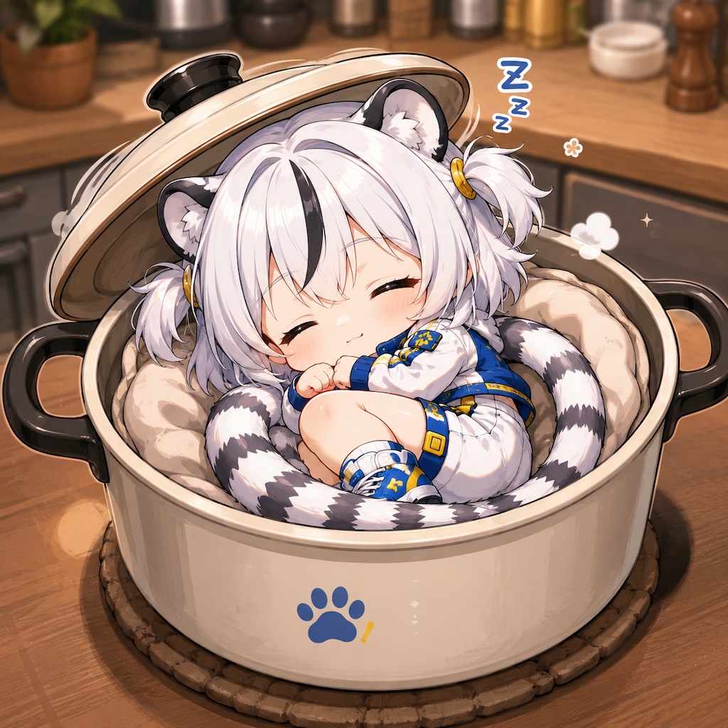 ホワイトタイガー娘ちゃん命名「凛虎(リコ)」ちゃん🐯