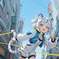 ホワイトタイガー娘ちゃん命名「凛虎(リコ)」ちゃん🐯 2枚目