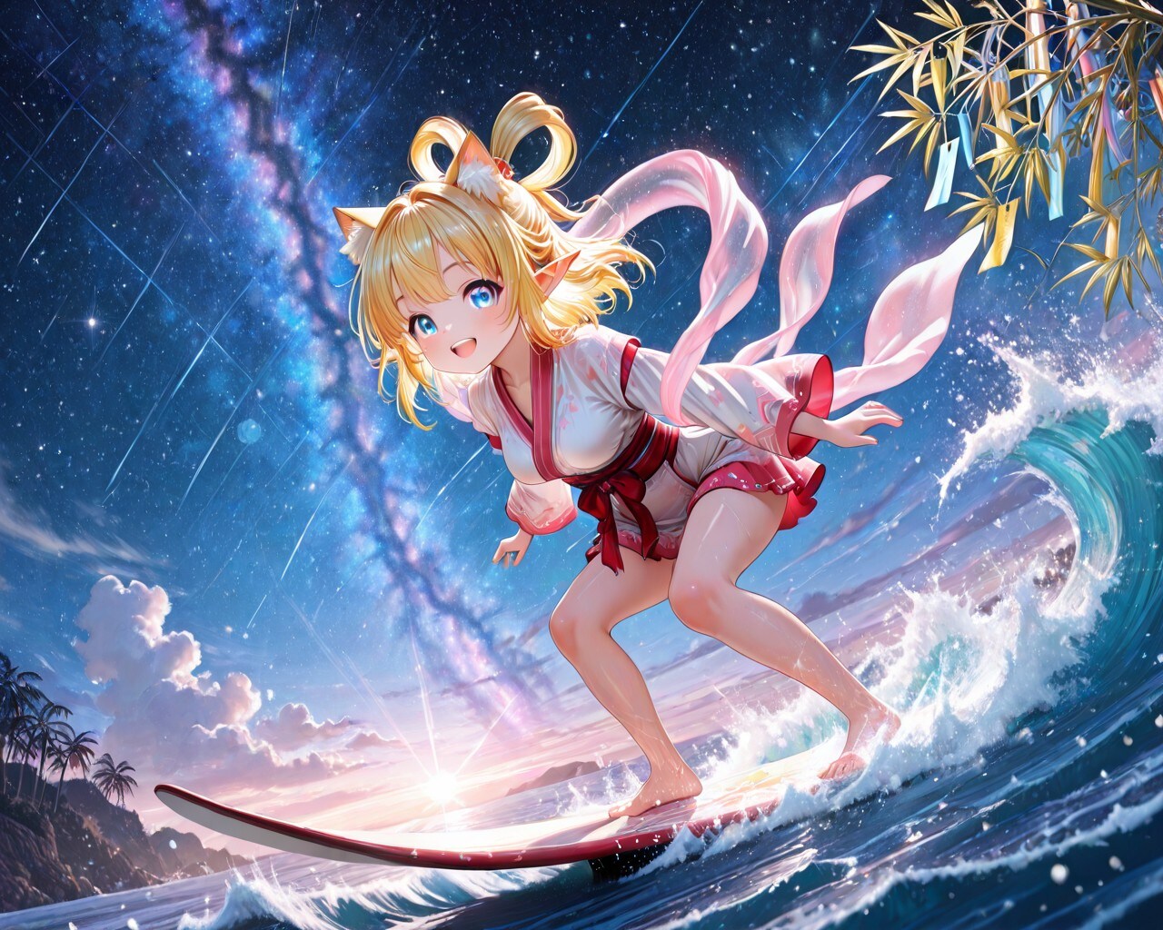3枚）波乗り乙姫