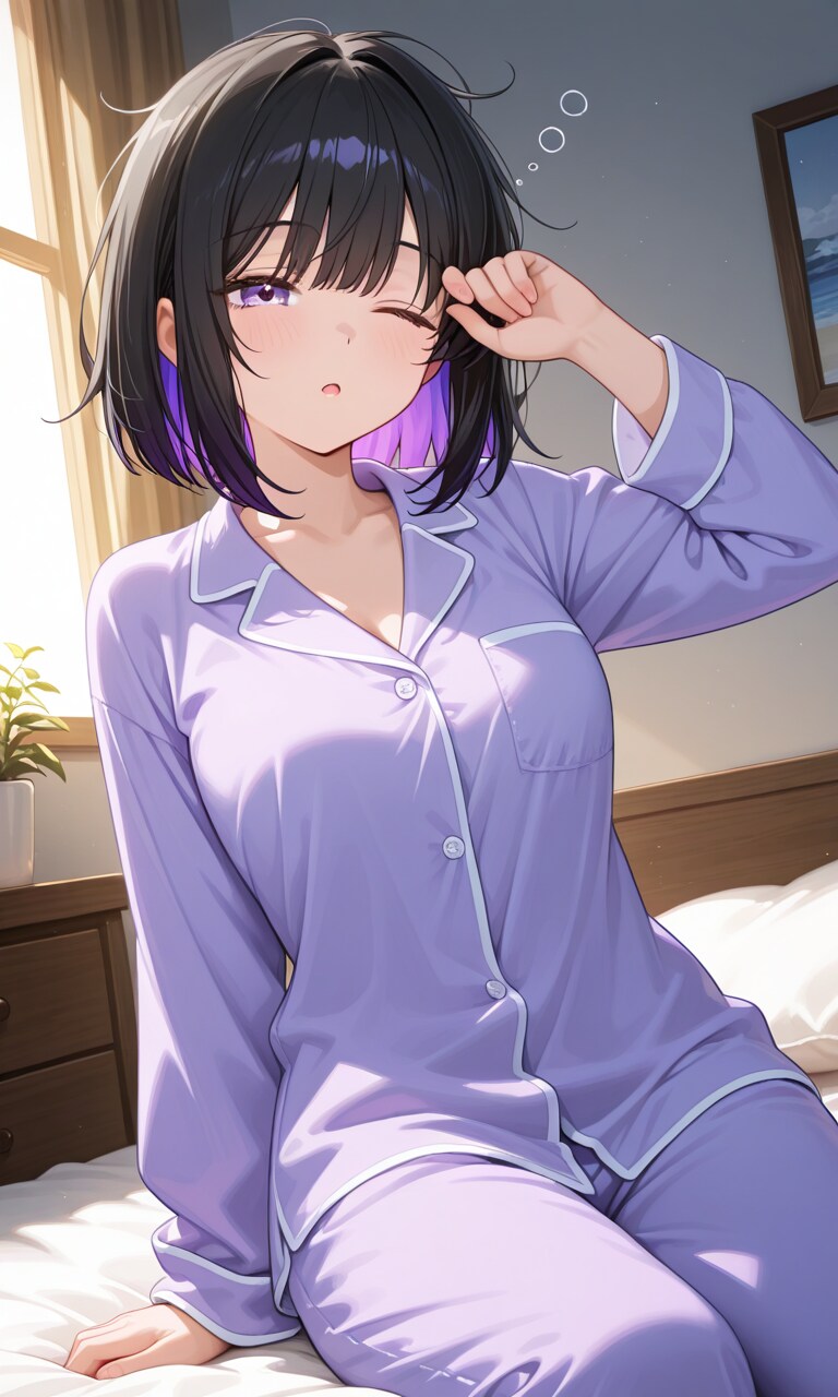 紫色が似合う女の子36