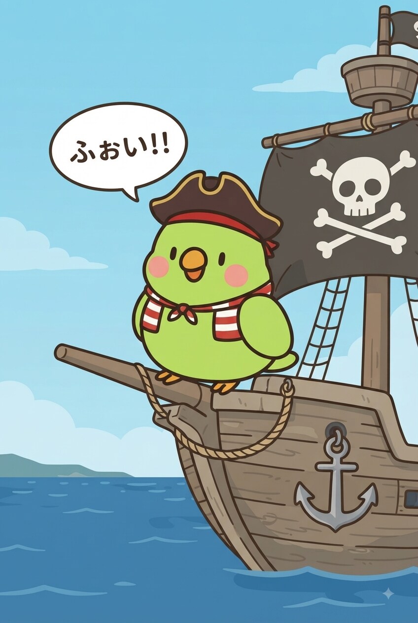海賊インコ | の人気AIイラスト・グラビア