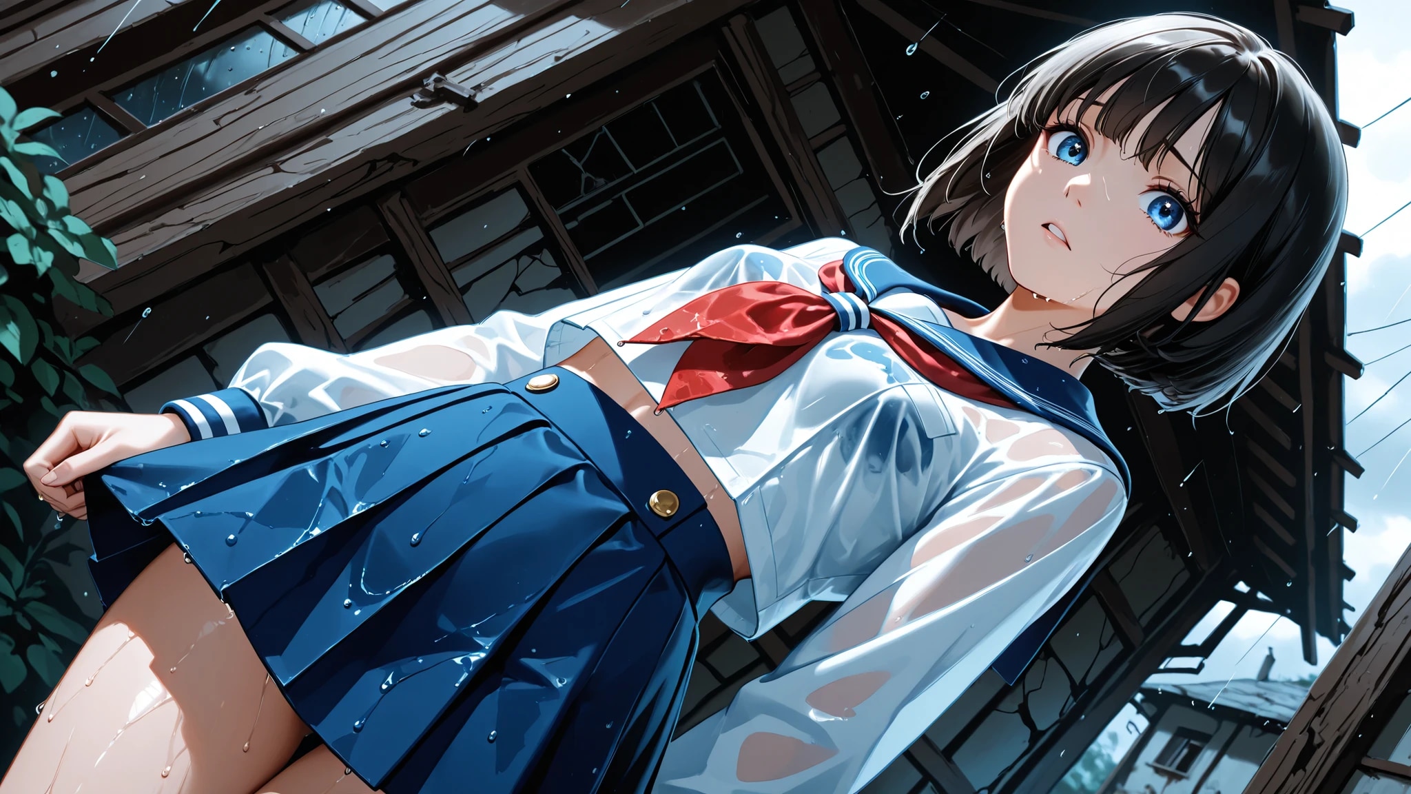 「強姦's -強制絶頂レイプ-」雨宿り編（脱衣撮影集）