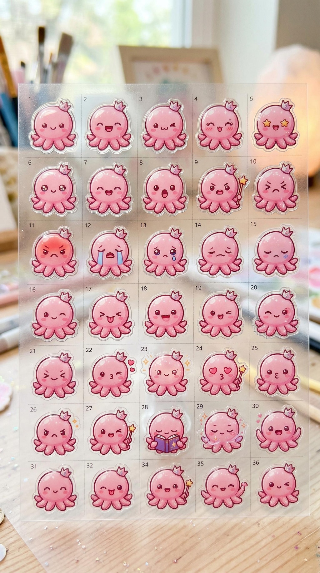 マロロンのぷっくりシール