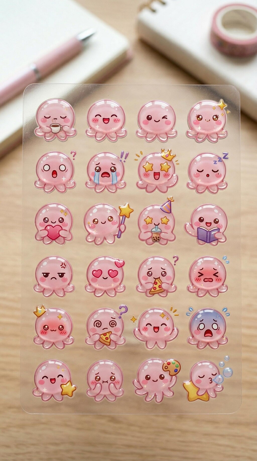 マロロンのぷっくりシール