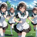 放課後メイドタイム♪〜スカートひらりの青春日誌〜　メイド服でサッカー 5枚目