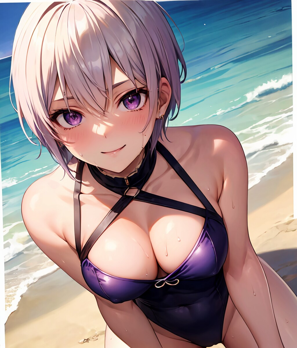 ボーイッシュな彼女と海へ