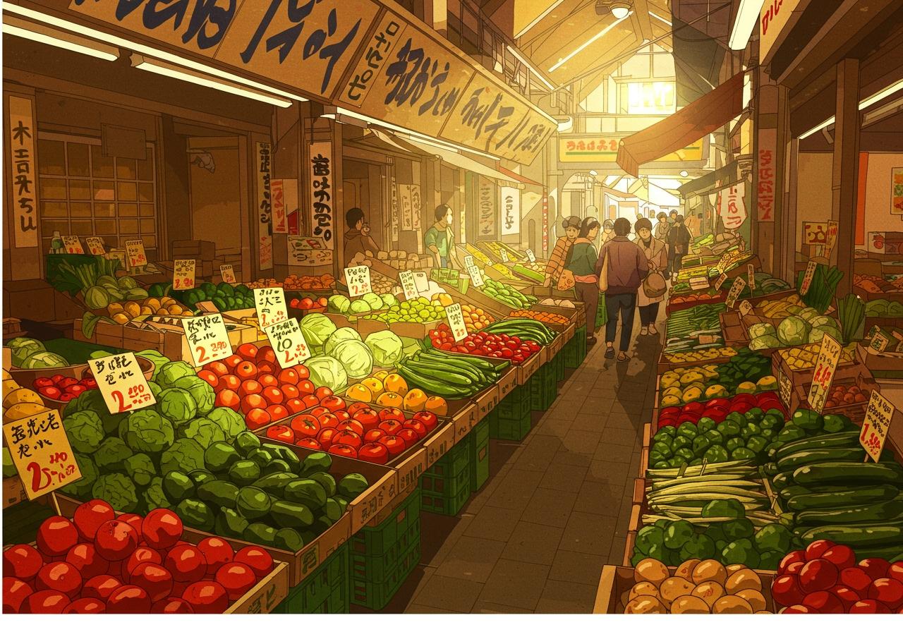 🥦青果市場② | の人気AIイラスト・グラビア