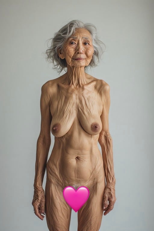 お婆さんの裸1