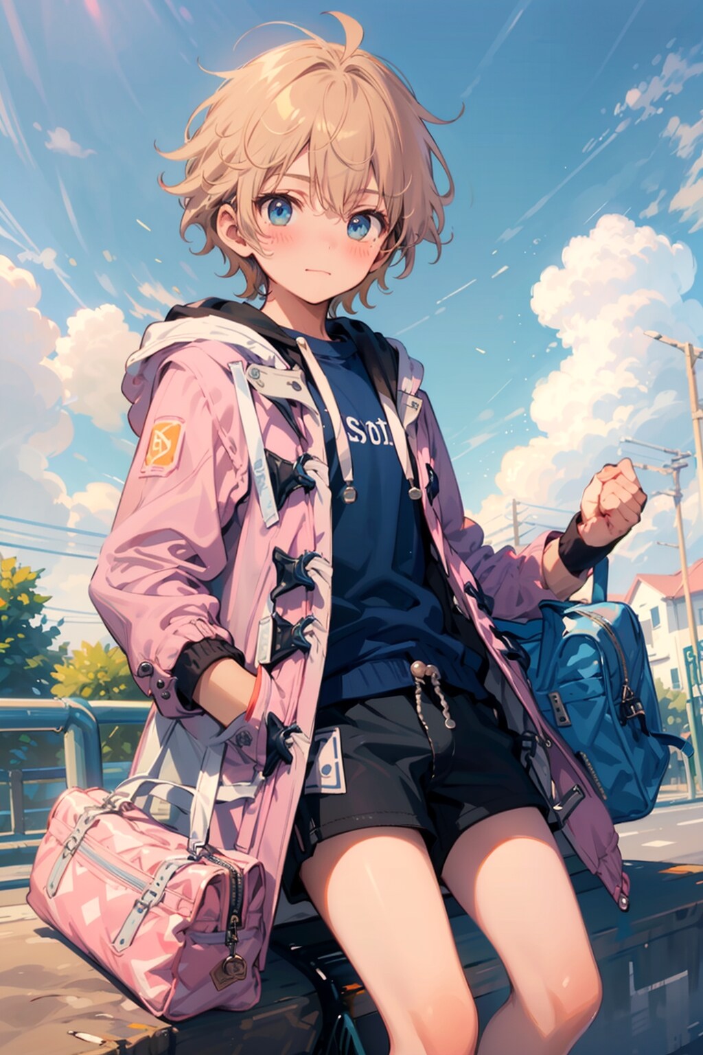 ギャル男の娘ダッフルコート