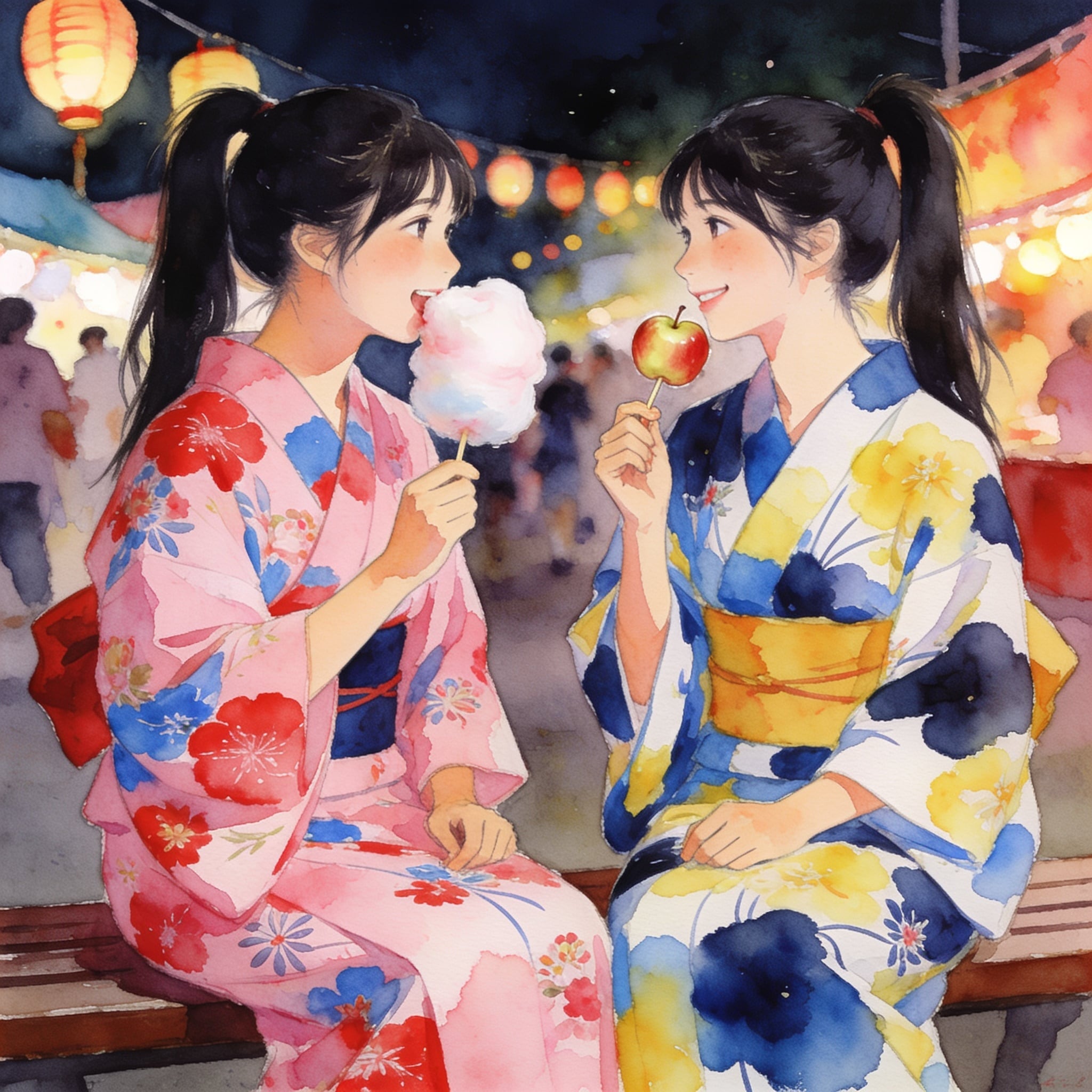 縁日の夜