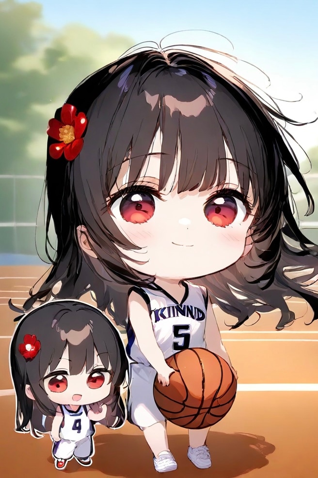ミニトキヒメ(バスケットボール) | の人気AIイラスト・グラビア