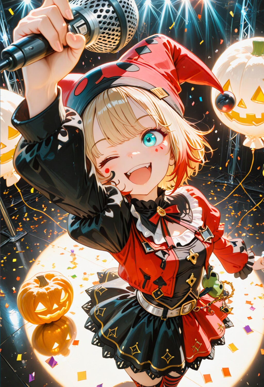 ハロウィン③ - ピエロ担当／マイクパフォーマンス -