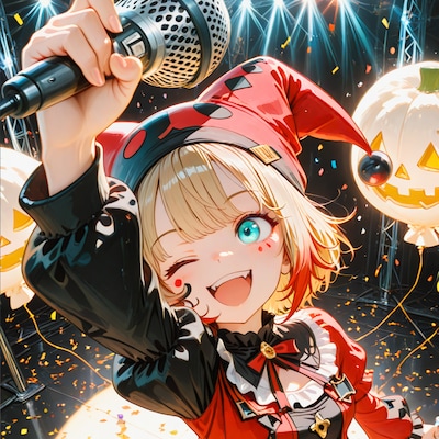 ハロウィン③ - ピエロ担当/マイクパフォーマンス -