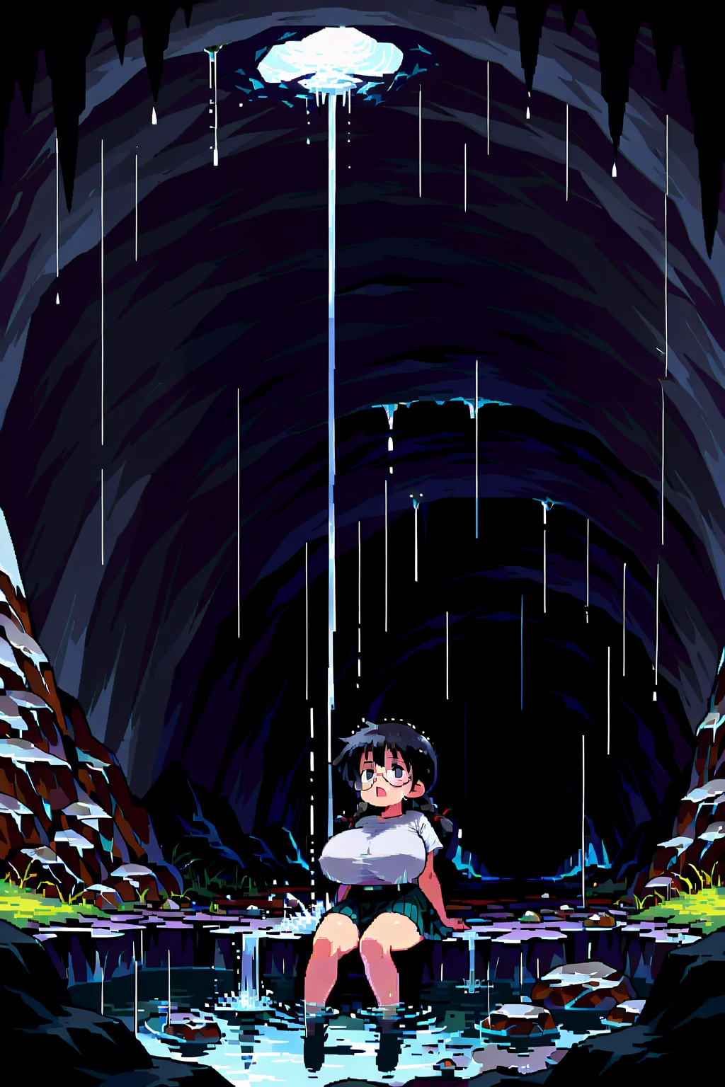 洞窟おさげちゃん