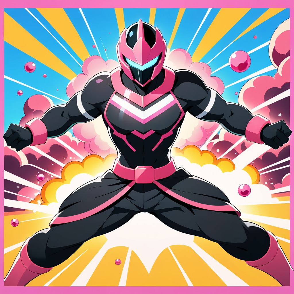 ブラックピンクな特撮ヒーロー