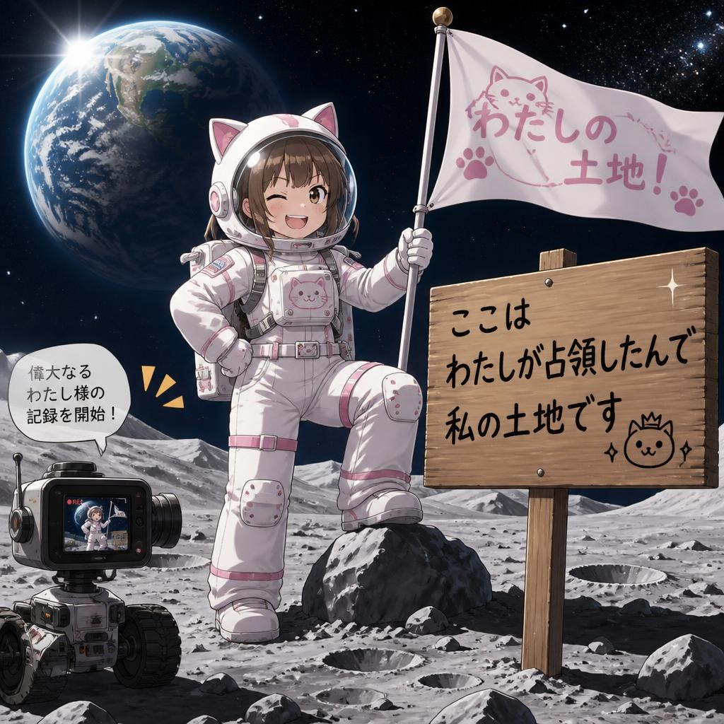 月を占領してくる