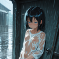 雨宿り少女💦 3枚目