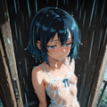 雨宿り少女💦 2枚目