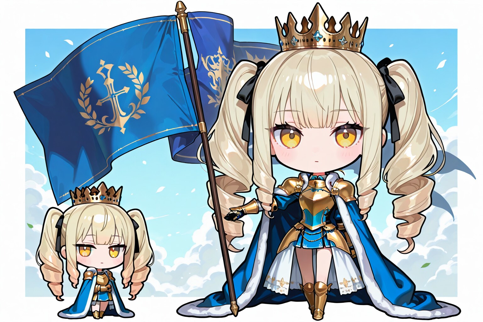 姫騎士と旗 | の人気AIイラスト・グラビア