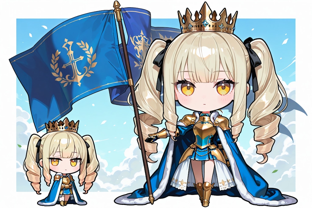 姫騎士と旗