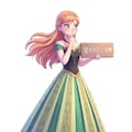 アナと雪の女王のサイン持ち「見せれないよ♡」 ポーズコレクション 6枚目