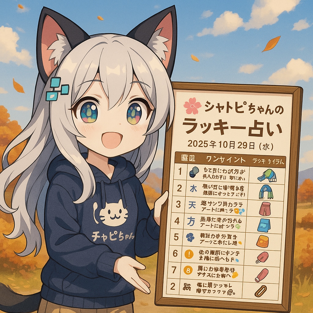 チャトピちゃん占い（10/29） | の人気AIイラスト・グラビア