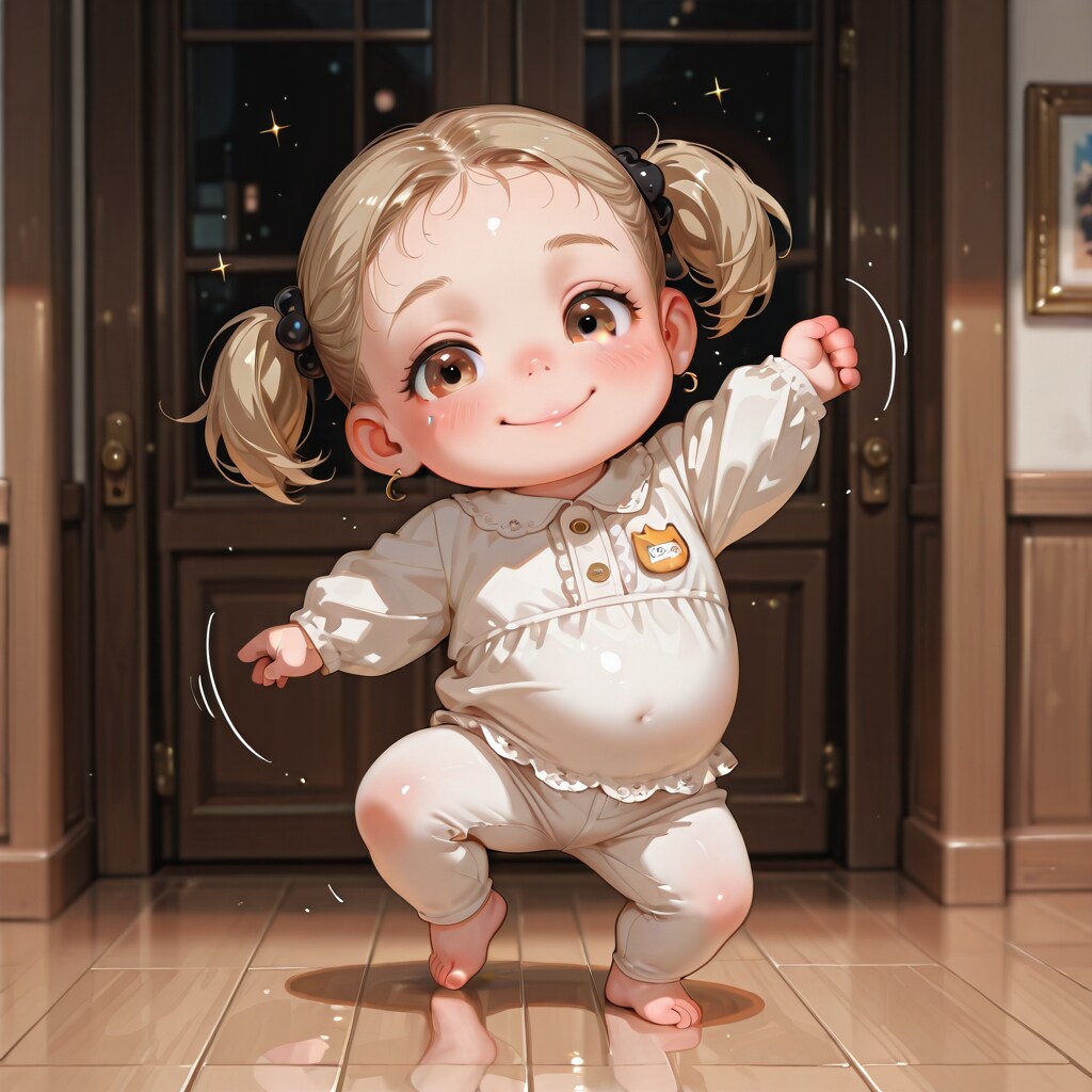 踊る赤ちゃん人間 | の人気AIイラスト・グラビア