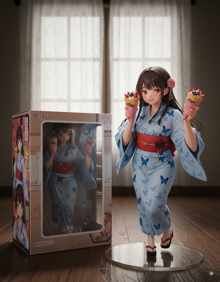 フィギュア：巫女とクレープ | の人気AIイラスト・グラビア