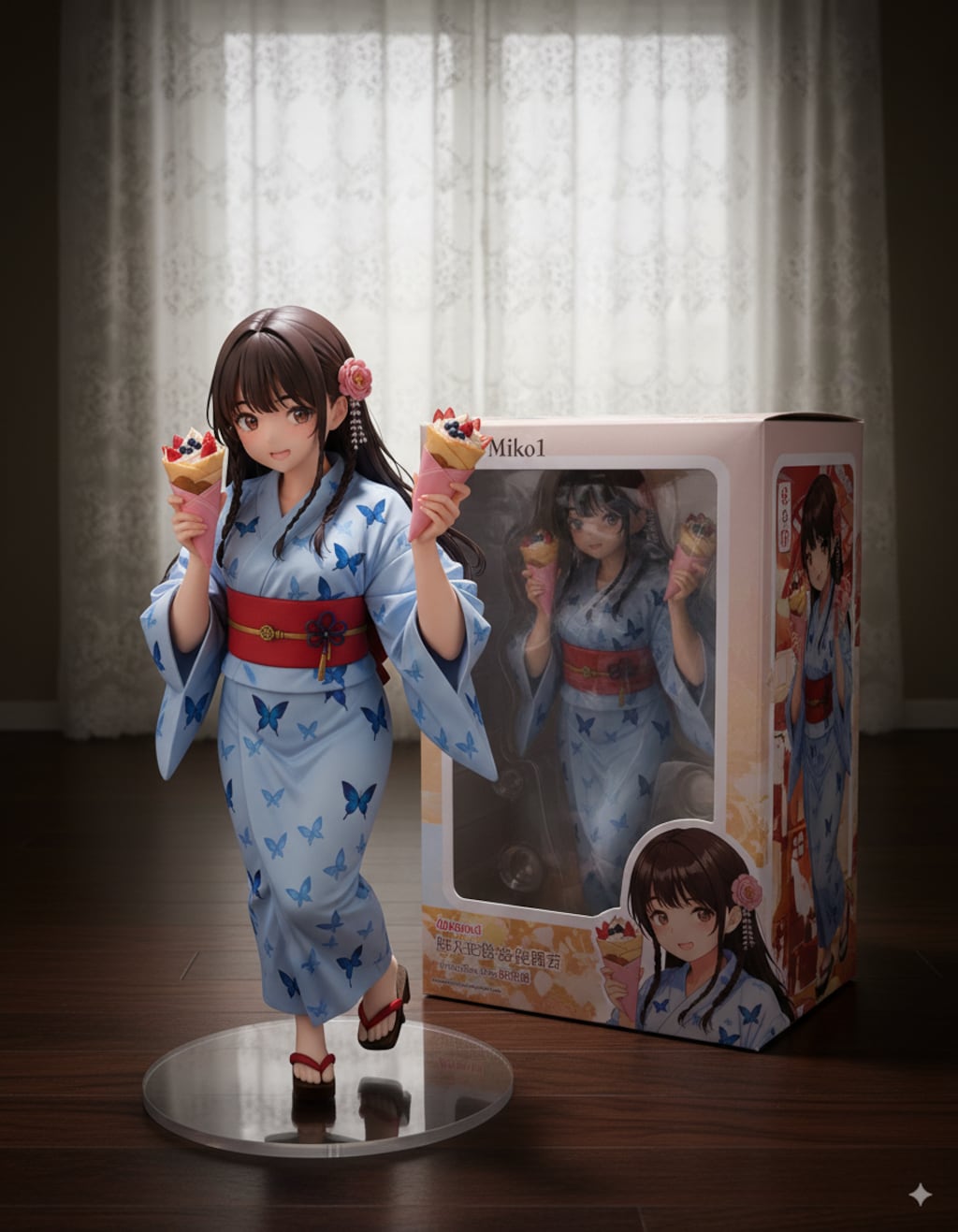 フィギュア：巫女とクレープ