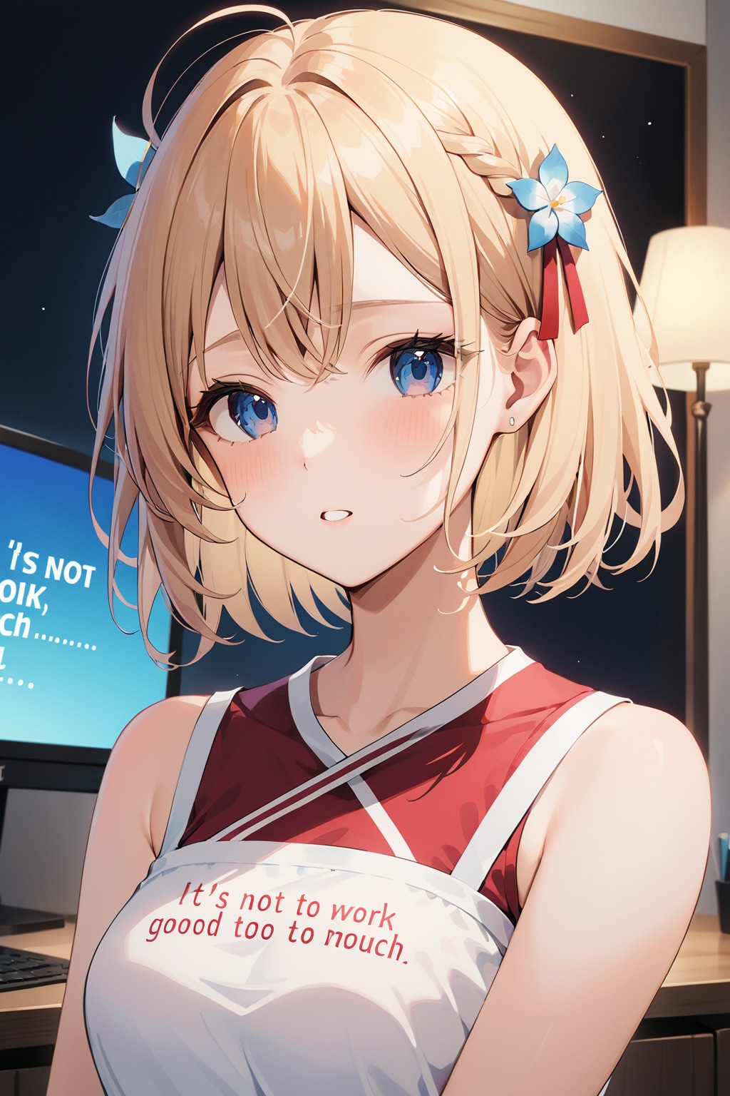 「働きすぎはよくないよ」と優しく労ってくれる女の子