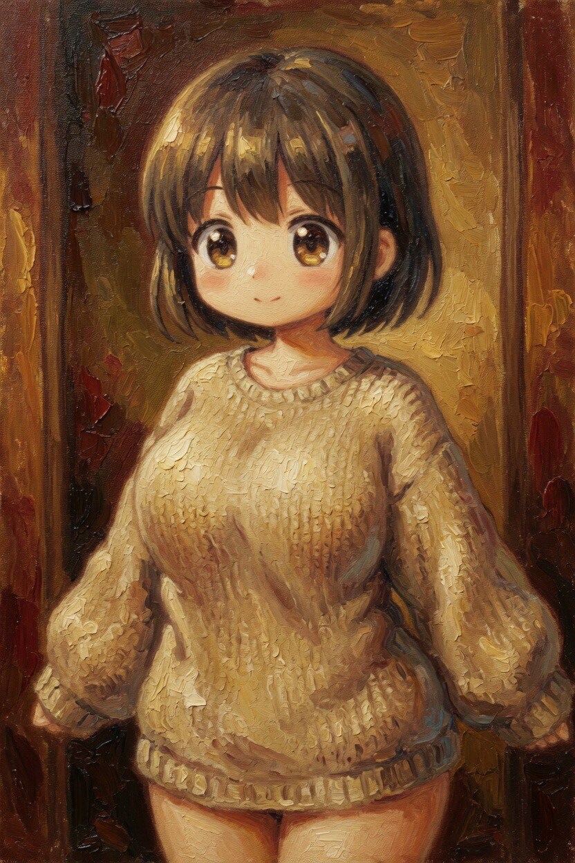 セーターな女の子
