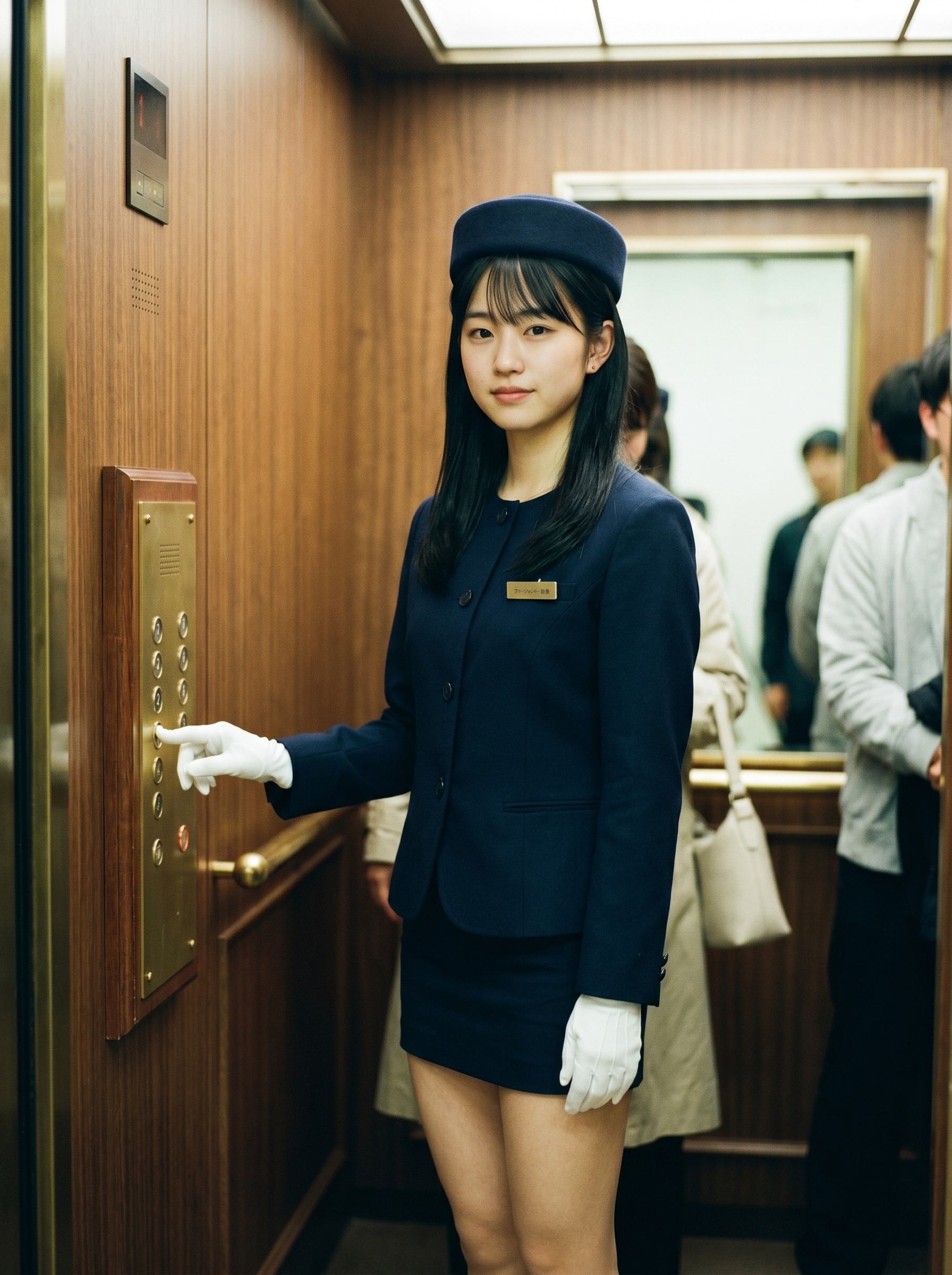 昭和レトロのデパートのエレベーターガール | の人気AIイラスト・グラビア