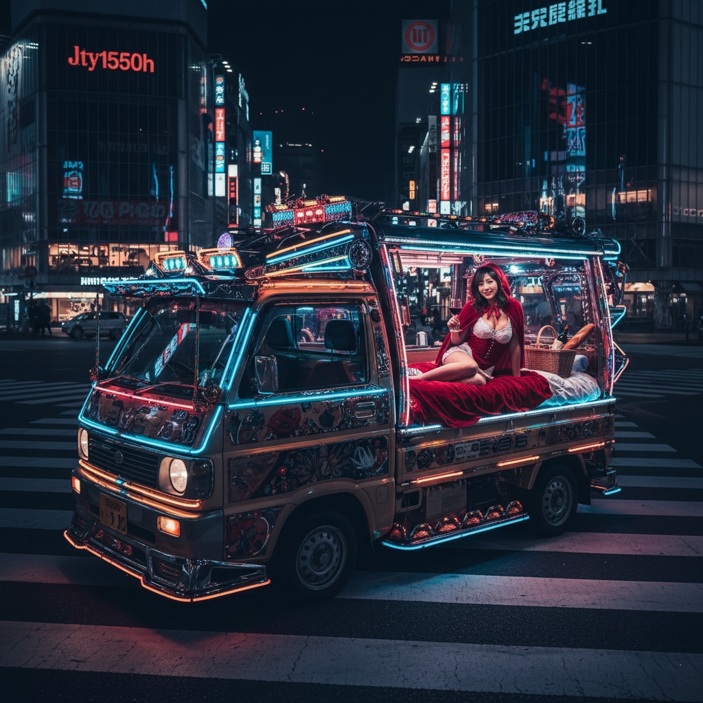 渋谷のデコトラ赤ずきんちゃん