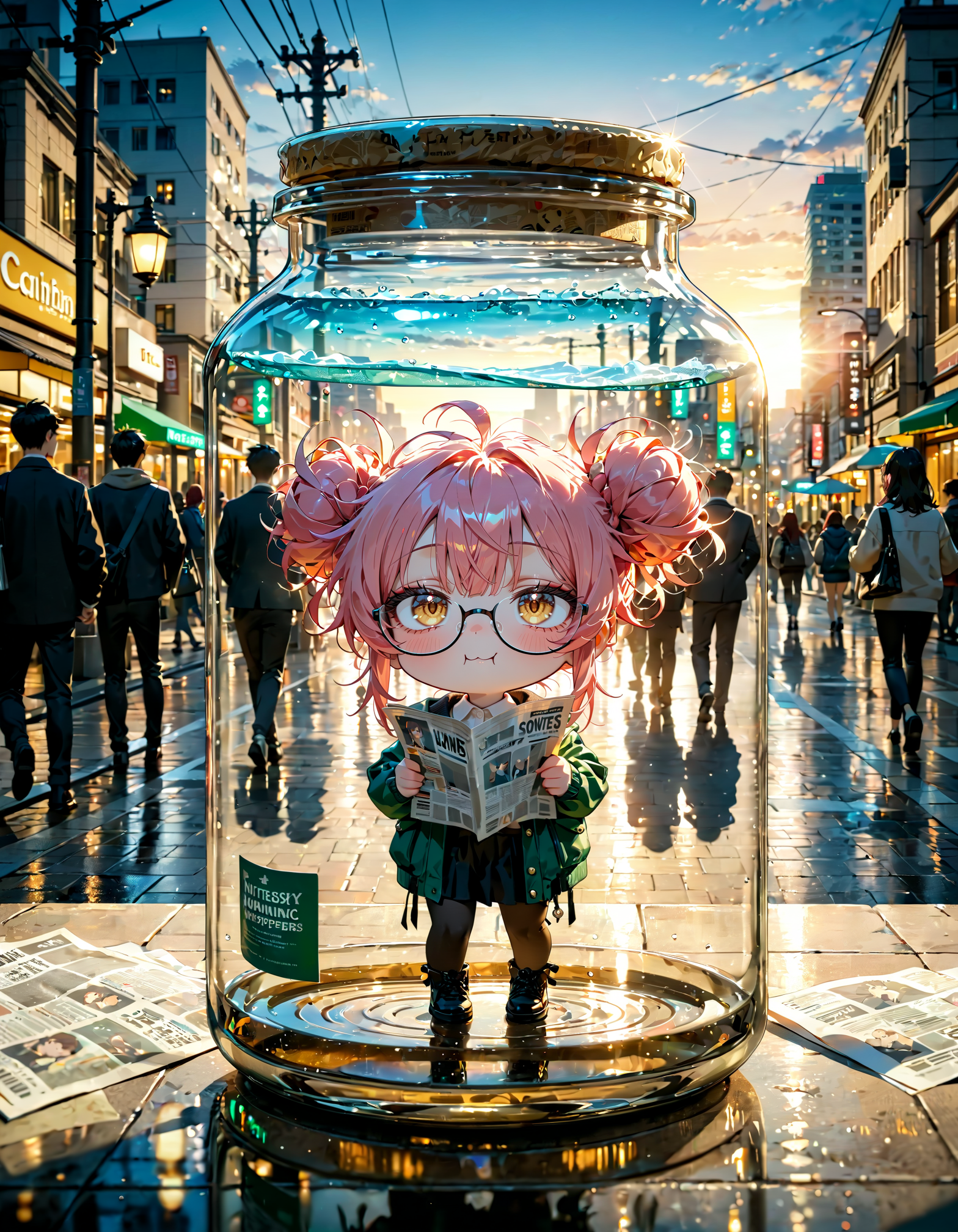 今日は何の日？　夕刊紙の日 | の人気AIイラスト・グラビア