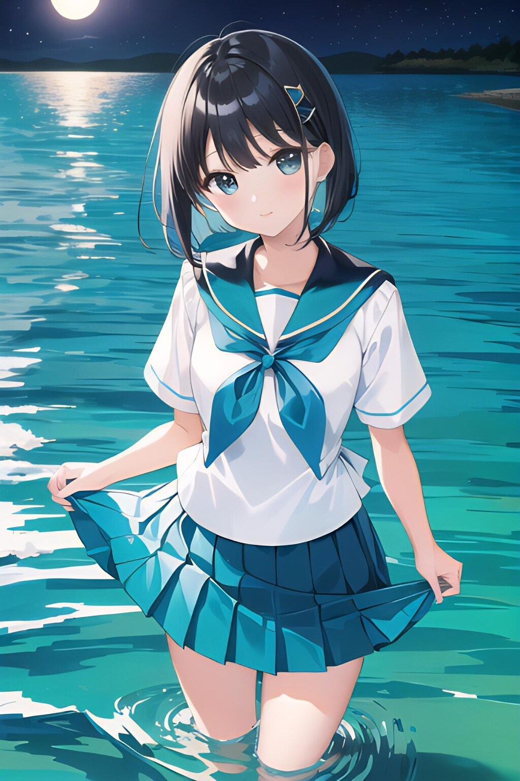 真夏のウォータープレイ