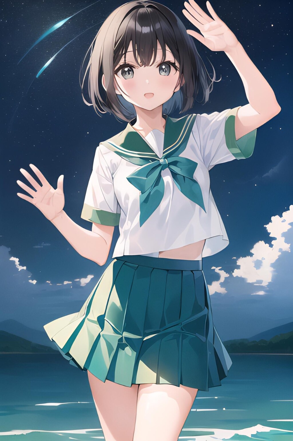 真夏のウォータープレイ