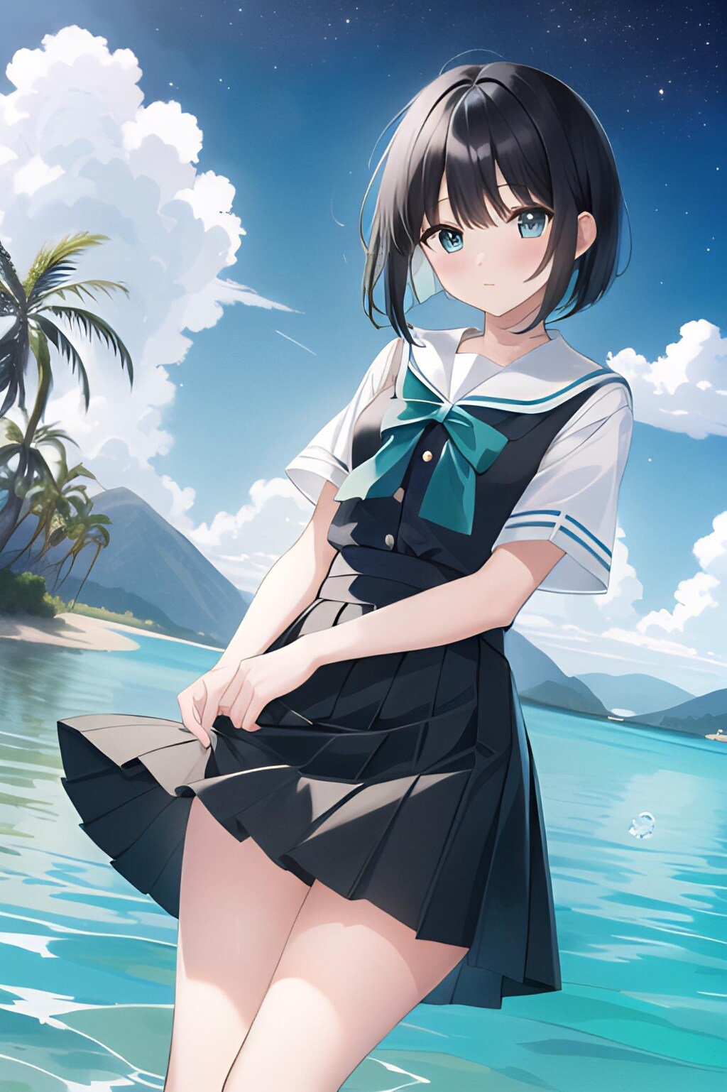 真夏のウォータープレイ