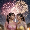 花火大会の夕立2 🎦 3枚目