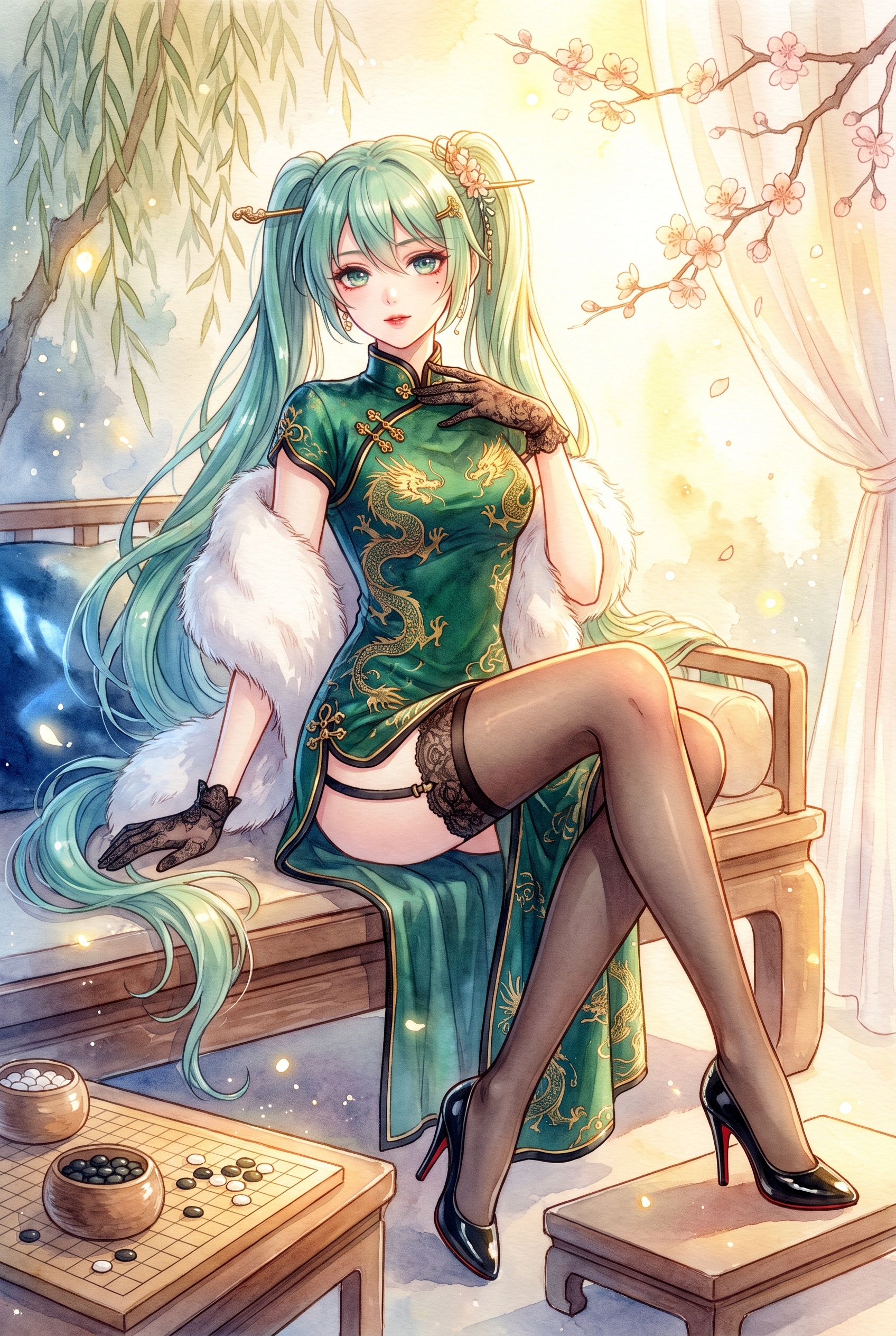 碧龍夜桜
