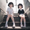 非常階段と美少女 4枚目