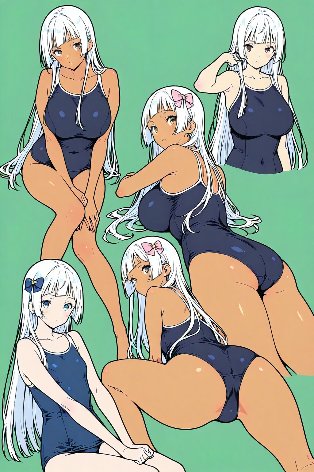 スクール水着の女の子