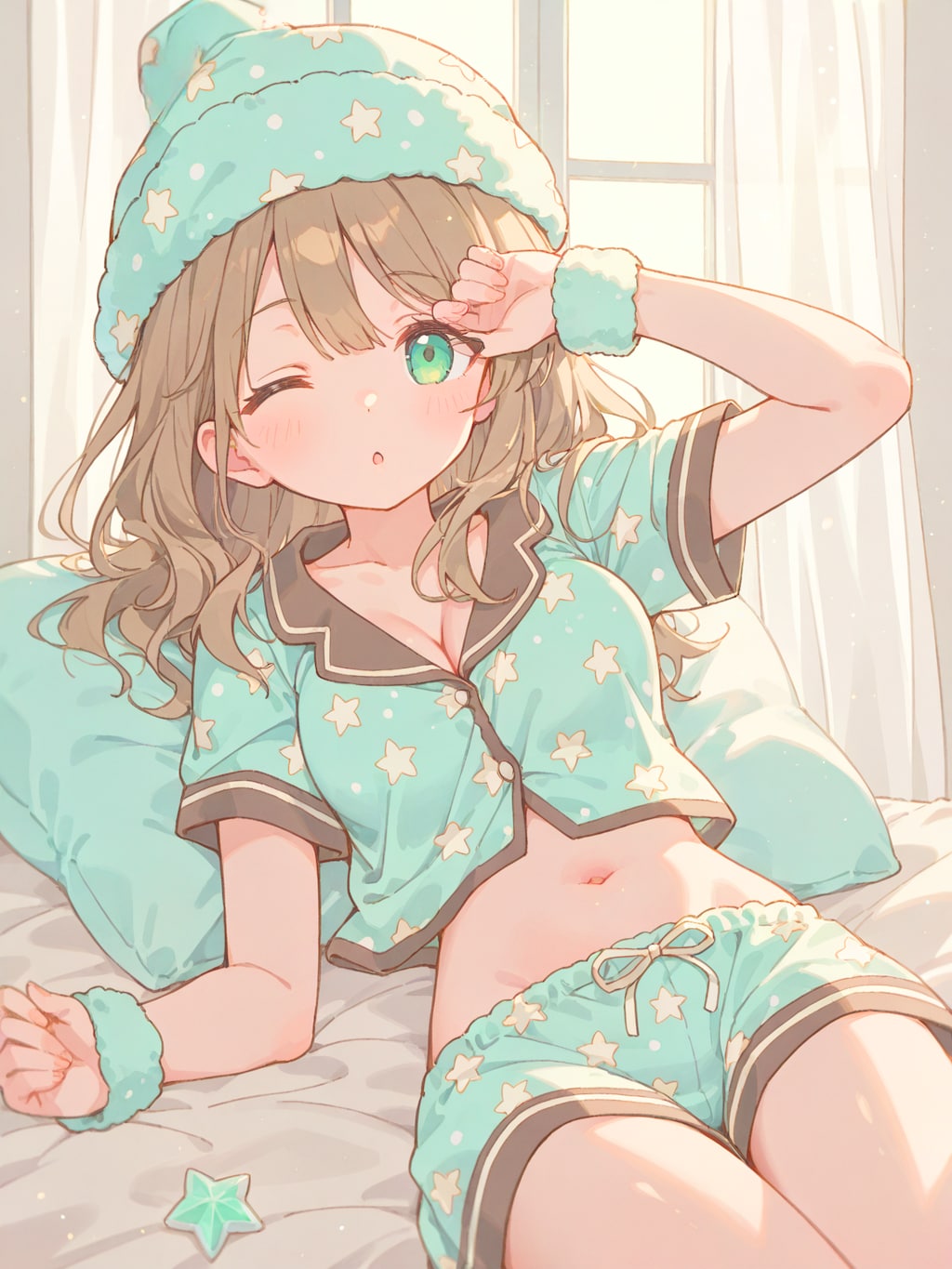 ミントカラーパジャマ