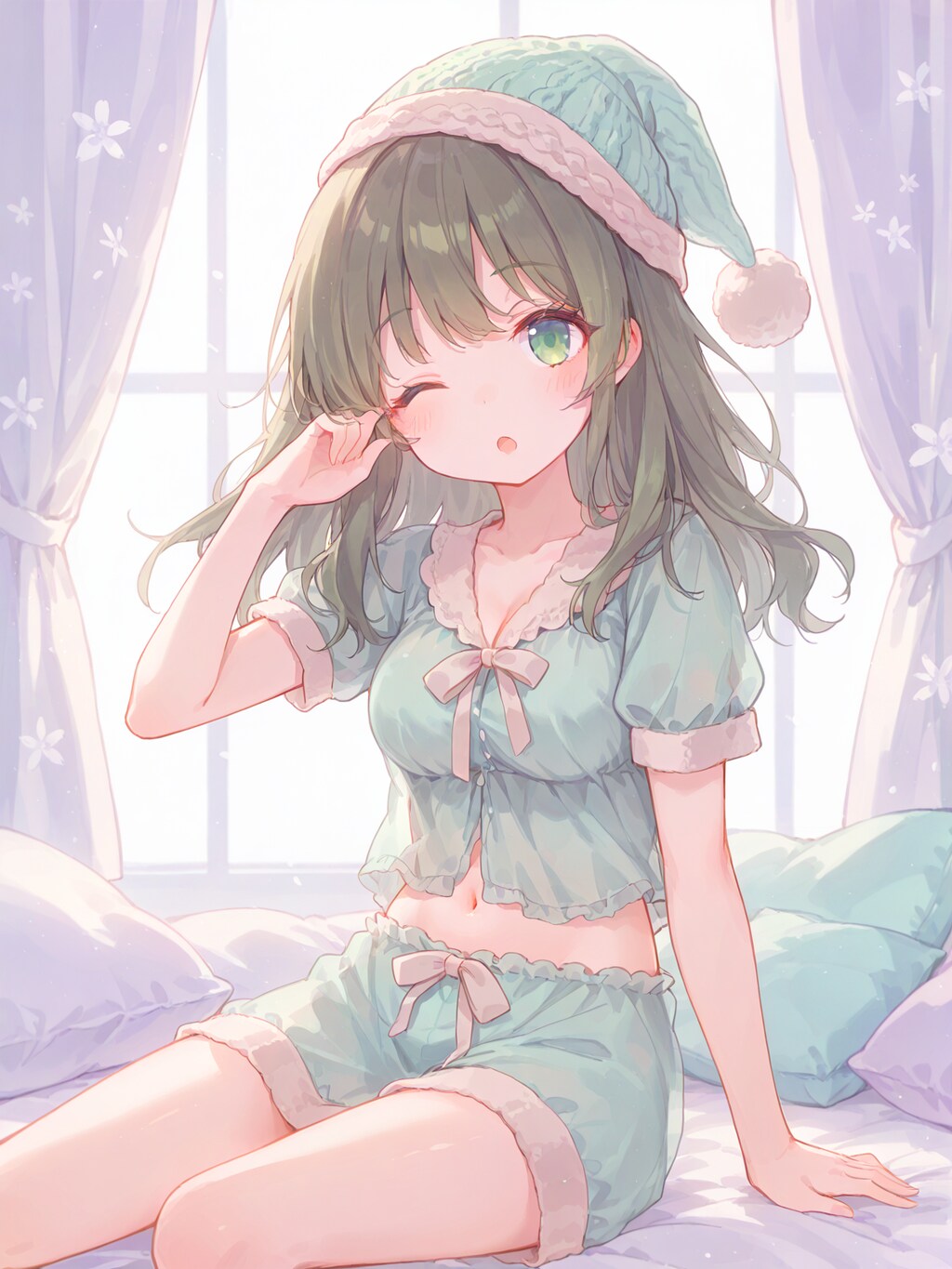 ミントカラーパジャマ