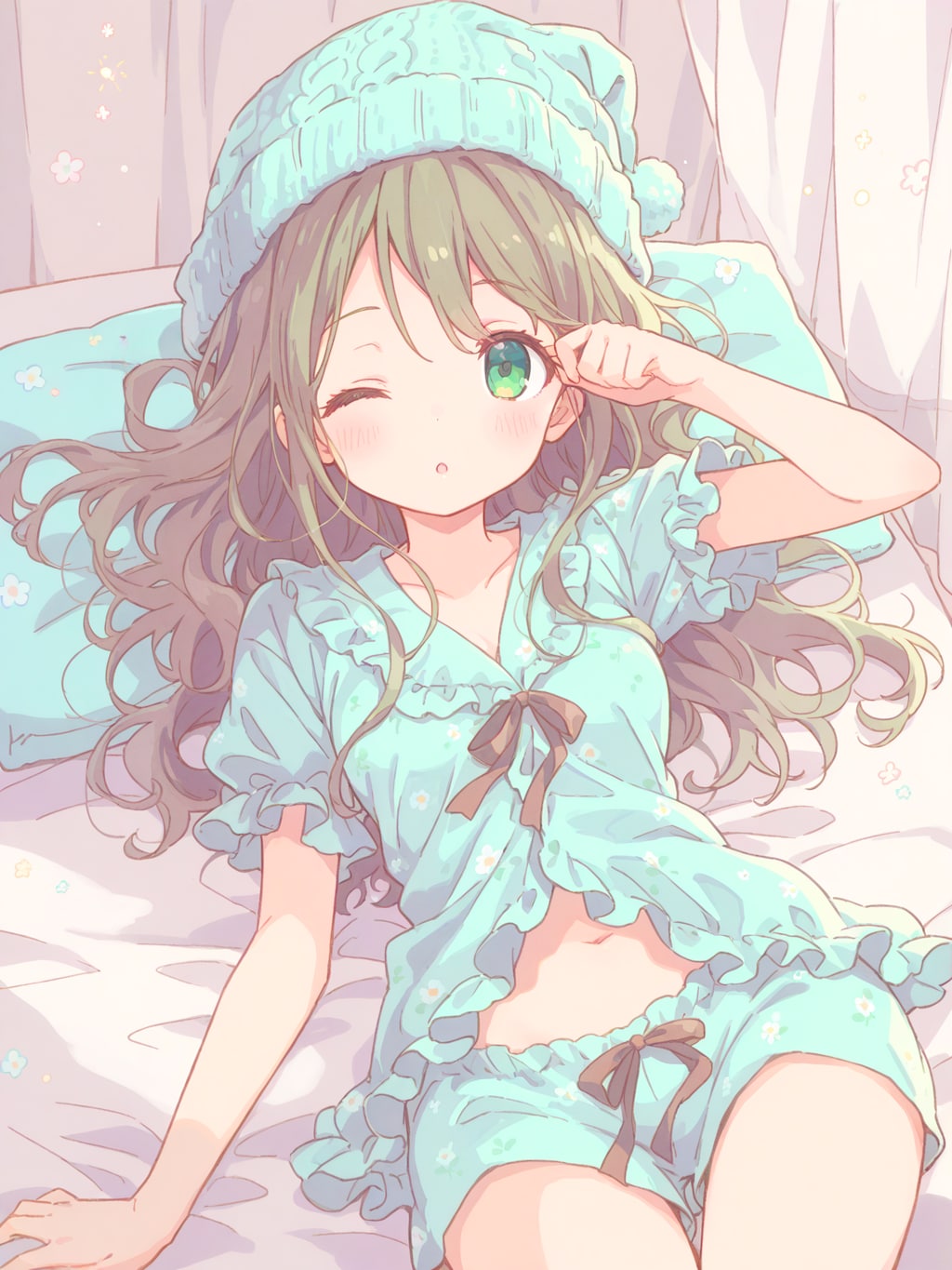 ミントカラーパジャマ