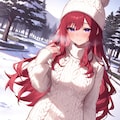 【ＬＩＬＡＣ様版】長身美脚赤髪紫目美少女（春夏秋冬） 12枚目