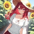 【ＬＩＬＡＣ様版】長身美脚赤髪紫目美少女（春夏秋冬） 5枚目