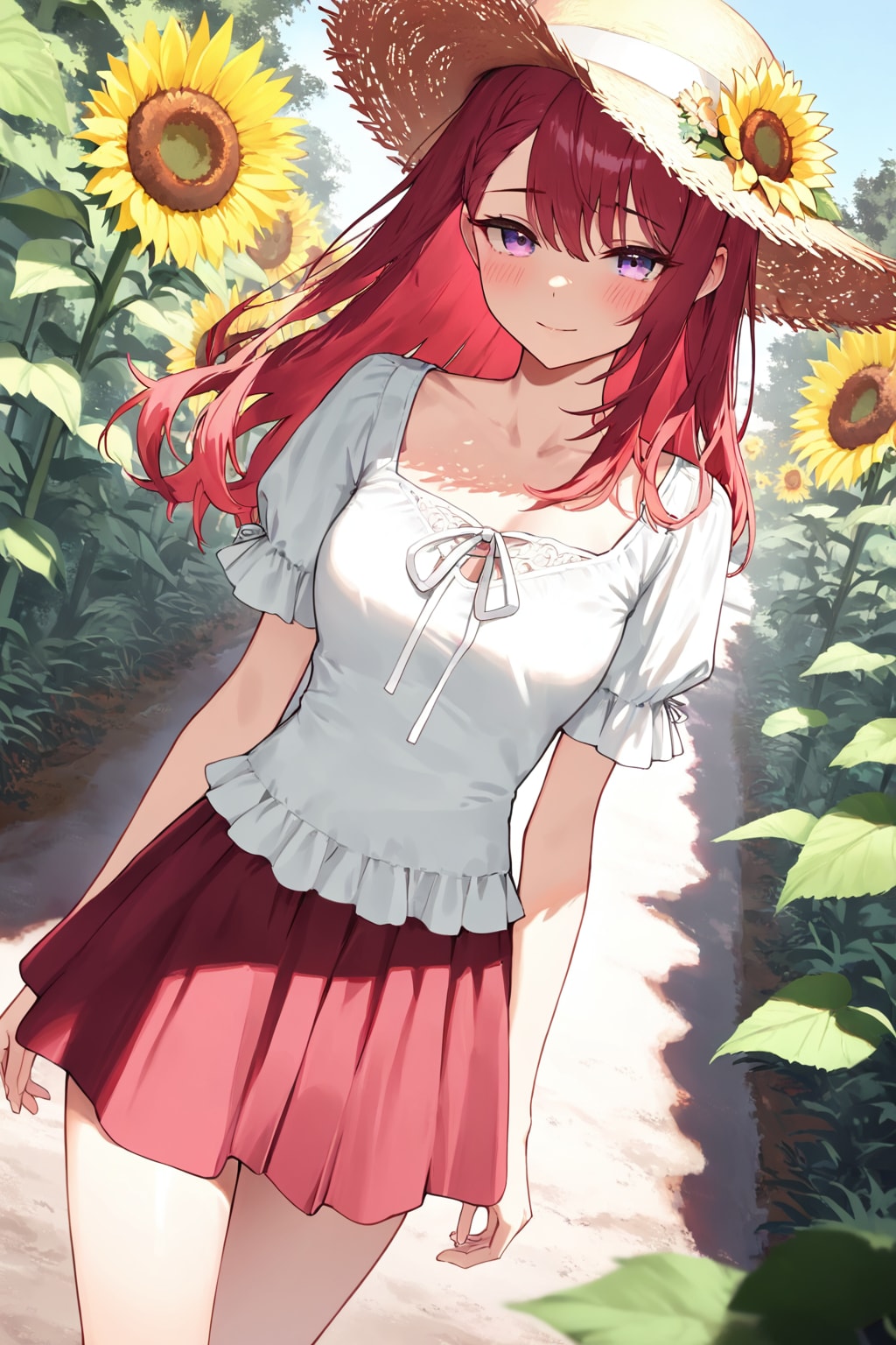 【ＬＩＬＡＣ様版】長身美脚赤髪紫目美少女（春夏秋冬）