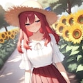 【ＬＩＬＡＣ様版】長身美脚赤髪紫目美少女（春夏秋冬） 4枚目